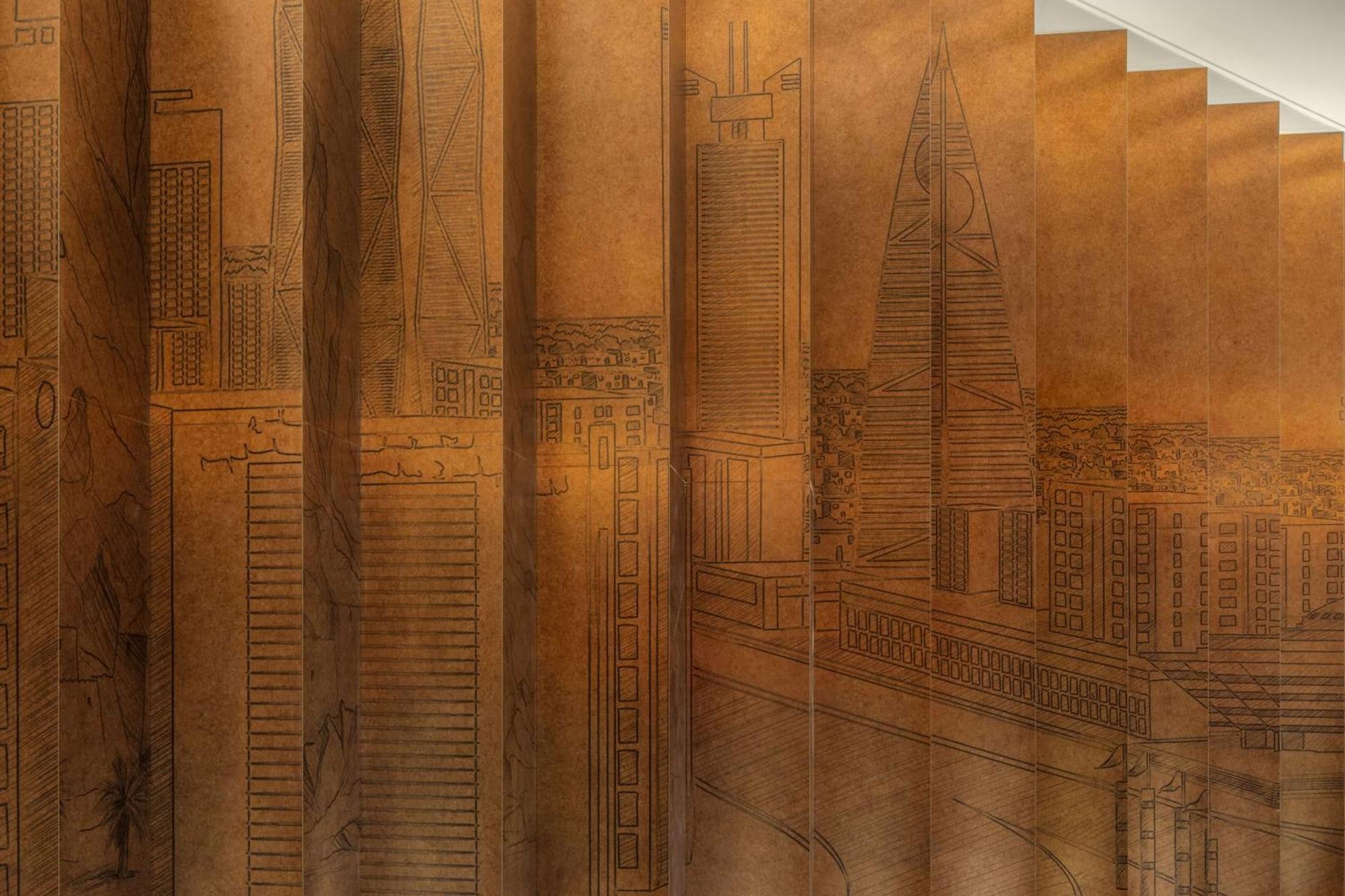 Hyatt Regency Riyadh Olaya Екстериор снимка Detail of the 1930s mural by Charles Sprague Pearce